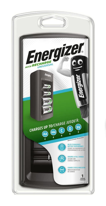 Energizer Universal Battery Charger for AA/AAA/C/D/9V