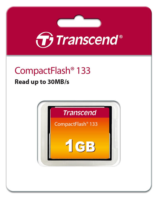 Transcend - Flash memory card - 1 GB - 133x - CompactFlash