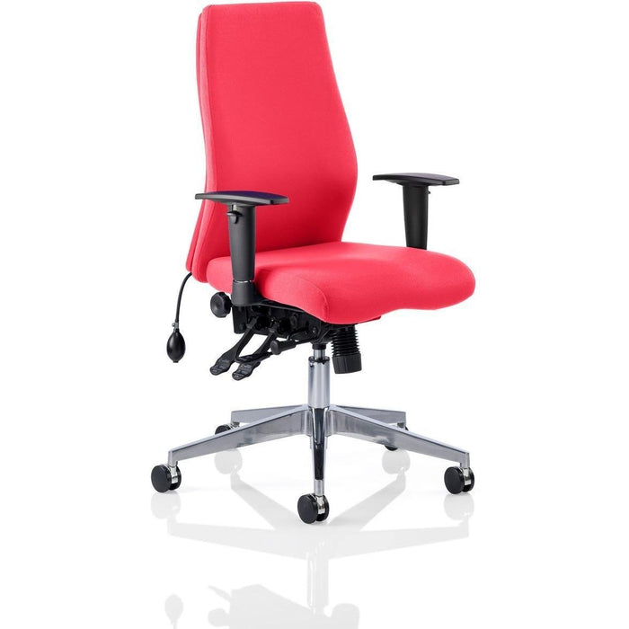 Dynamic Independent Seat & Back Posture Chair Height Adjustable Arms Onyx Ergo Ginseng Chilli Seat Without Headrest High Back