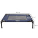 PawHut Pet Bed Blue, Black 610 mm x 762 mm x 180 mm