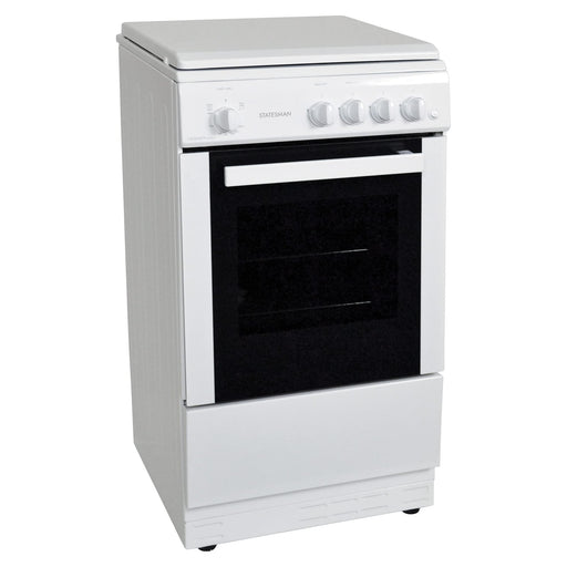 Statesman Gas Cooker with Lid LEGACY50GSLF 2100W White