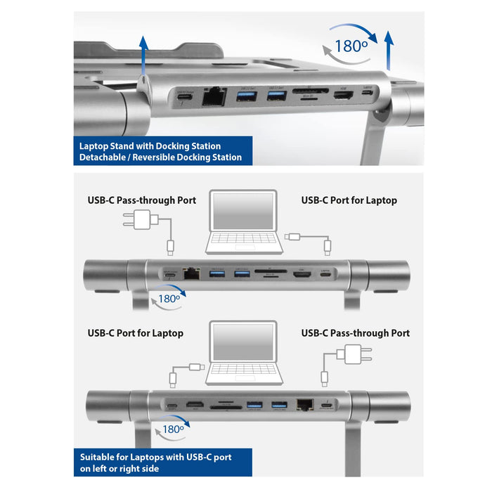 Act Laptop Stand AC8125 Silver 15.6 Inch