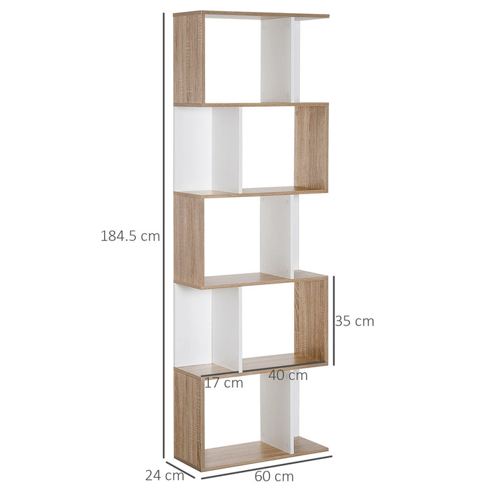 HOMCOM Shelf 833-450 Brown 240 x 600 x 1,845 mm