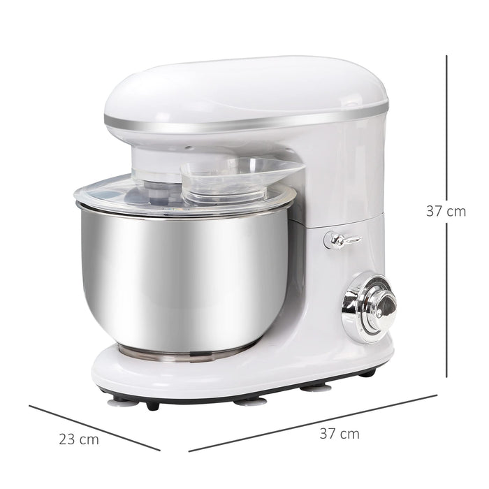 HOMCOM Mixer 5.5 L 1200 W ABS (Acrylonitrile Butadiene Styrene), SUS304, Stainless Steel Black