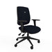 Knee Tilt Task Office Chair 2D Arms Ergonomic Home Black Seat Medium Back