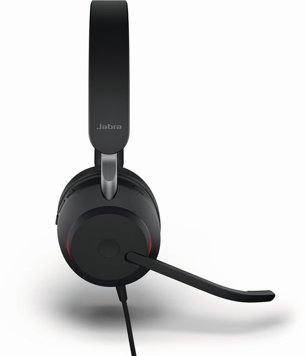 Jabra Evolve2 40 SE UC Stereo - Headset - on-ear - wired - USB-A - noise isolating - Optimised for UC