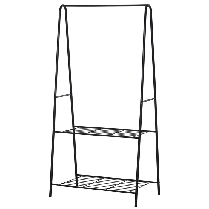 HOMCOM Cloth Rack 850-085 Steel Black 450 mm x 770 mm x 1530 mm