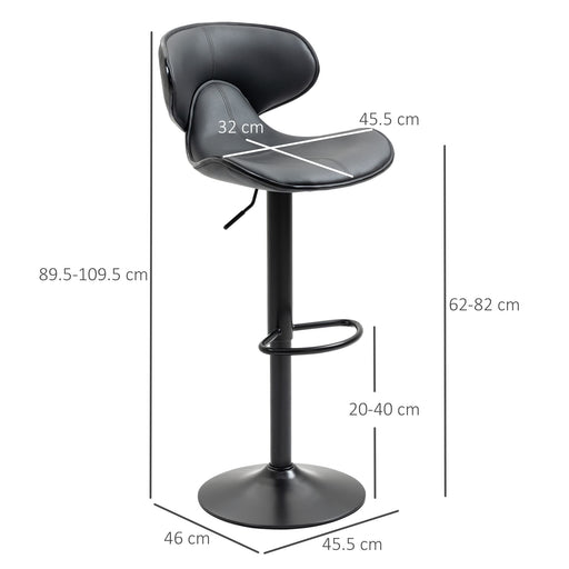 HOMCOM Bar Stool 835-731V70GY Grey