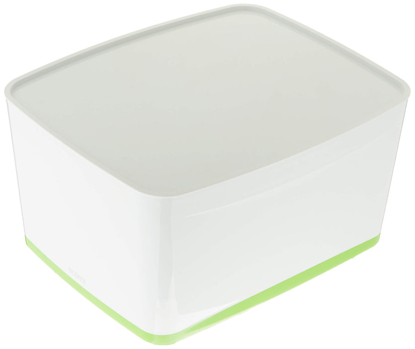 Leitz MyBox WOW Storage Box 18 L White, Green Plastic 31.8 x 38.5 x 19.8 cm