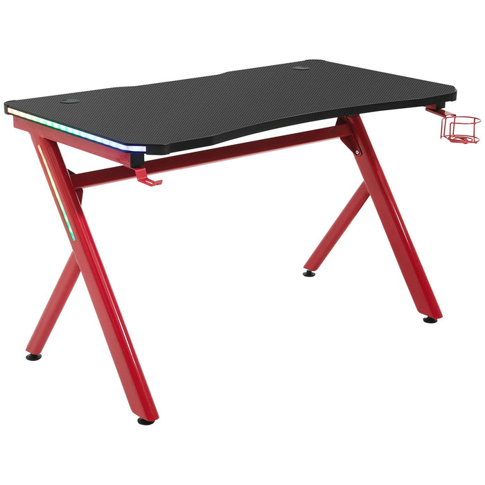 HOMCOM Gaming Desk Red 650 x 745 mm