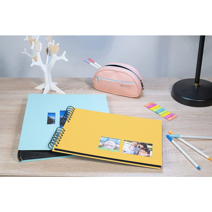 Exacompta Milano Photo Album Spiral Hardback Paper 22 x 32 x 3 cm Yellow