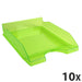 Exacompta Letter Tray 12397D EcoTray Apple Green Pack of 10