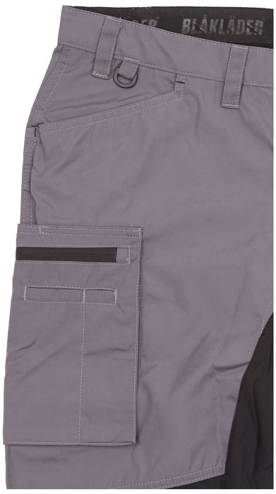 BLÅKLÄDER Trousers 14591845 Cotton, PL (Polyester) Mid Grey, Black Size 39S