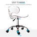 HOMCOM Office Chair White PU, Sponge 921-076