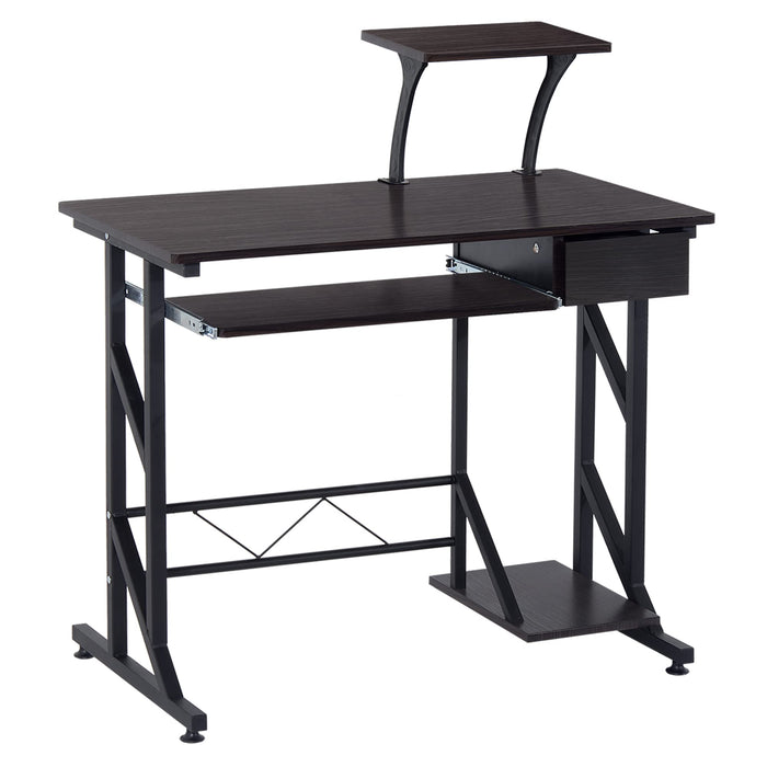 HOMCOM Computer Desk Black 500 x 950 mm