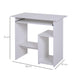 HOMCOM Computer Desk White 450 x 735 mm