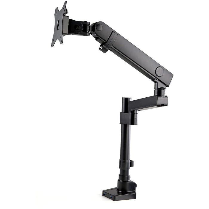 StarTech.com Pole Desk Mount Monitor Arm with 2x USB 3.0 Ports for up to 34 Inch Monitors