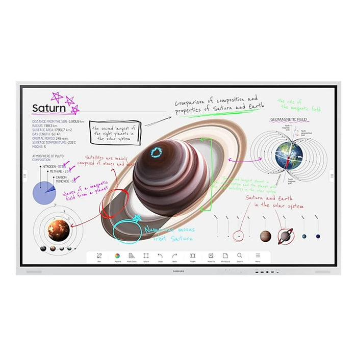 Samsung Flip 4.0 Pro WM85B 85 Inch 3840 x 2160 Pixels 4K Ultra HD HDMI DisplayPort USB-C InGlass Interactive Display