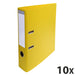 Exacompta PremTouch Lever Arch File A4 70 mm Yellow 2 ring 53749E Cardboard, PVC (Polyvinyl Chloride) Portrait Pack of 10