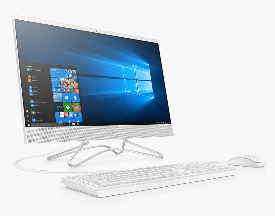 HP AIO 24-F1027NA All-in-One PC 23.8 inch AMD Ryzen 5 8 GB RAM 1000 GB HDD 256 GB SSD Windows 10 Home AMD Radeon Vega 8 White