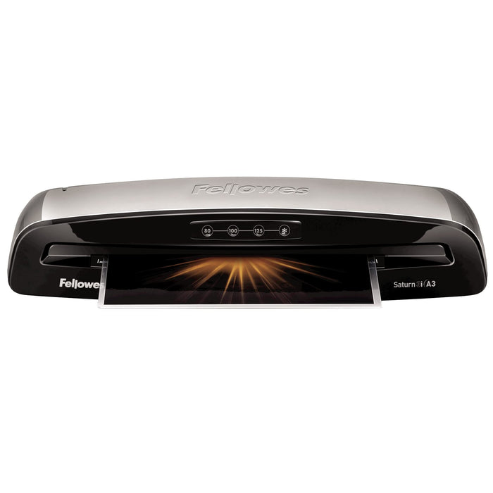 Fellowes Saturn Saturn 3i 53.2 x 14.6 x 10.5 cm A3 Laminator 300 mm/min. 1 min warm-up period 125 Microns