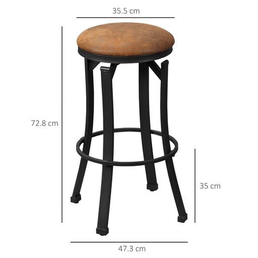 HOMCOM Bar Stool 835-554V70BN Brown