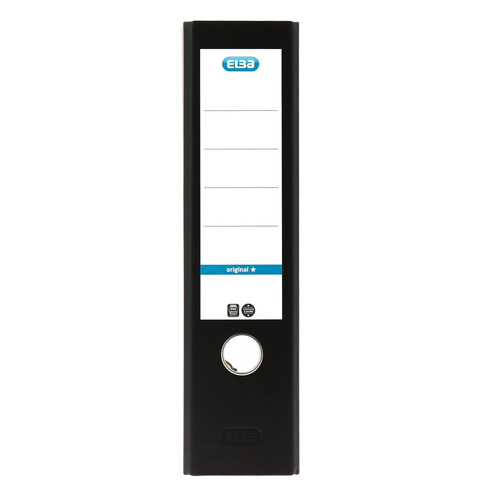 ELBA Smart Lever Arch File 80 mm Polypropylene 2 ring A4 Black