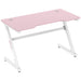 HOMCOM Gaming Desk Pink 600 x 730 mm