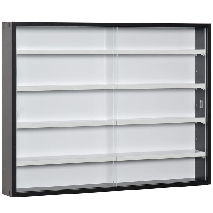 HOMCOM Shelving Unit 833-761BK Black 800 x 95 x 600 mm