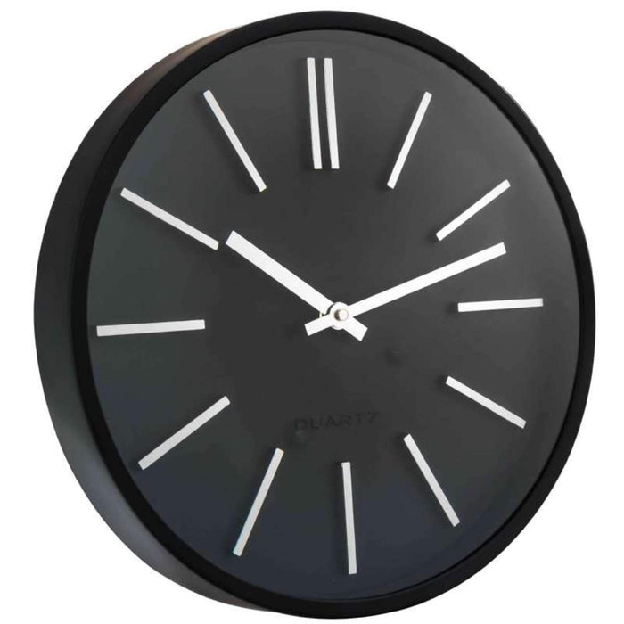 Orium by CEP Analog Wall Clock 11045 35 x 4.8cm Black & Silver