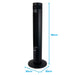 igenix Tower Fan IGFD6035B Non Height Adjustable Main 50 W Plastic Black 3 30 x 30 x 90 cm