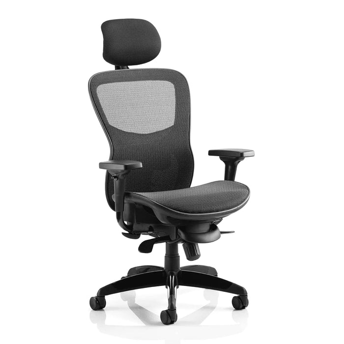 Dynamic Synchro Tilt Posture Chair Multi-Arms Stealth Shadow With Headrest High Back