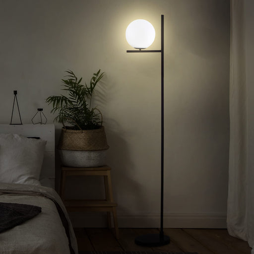 HOMCOM Floor Lamp B31-351V70BK Black, White