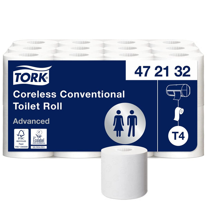 Tork T4 Advanced Toilet Roll 2 Ply 472132 24 Rolls of 400 Sheets