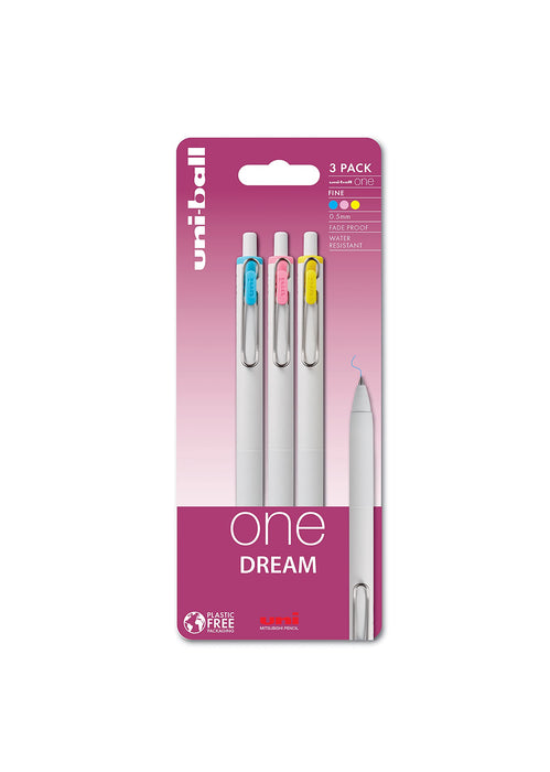 Uni-ball Ballpoint Pen 238212721 Assorted 0.35 mm Pack of 3