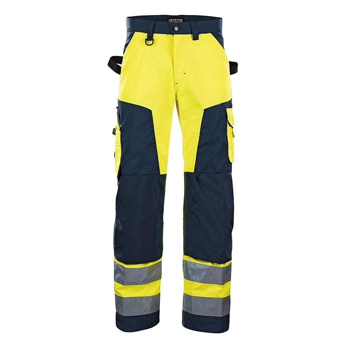 BLÅKLÄDER Trousers 15661811 Cotton, PL (Polyester) Yellow, Navy Blue Size 47S