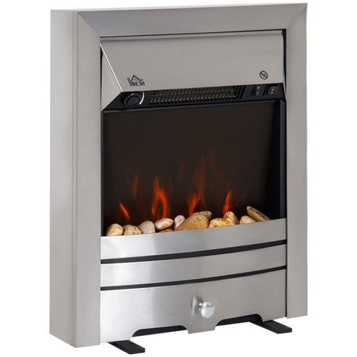 Homcom Fireplace with Burning Pebble Effect 16 x 59.2 cm