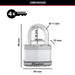 MASTERLOCK Padlock M15EURDLFCC Boron Carbide