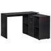 HOMCOM L Shaped Desk Black 1,150 x 760 mm