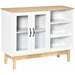 HOMCOM Modern Wine Cabinet White