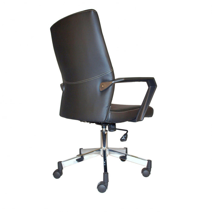 Alphason Basic Tilt Office Chair with Armrest and Adjustable Seat Brooklyn Black