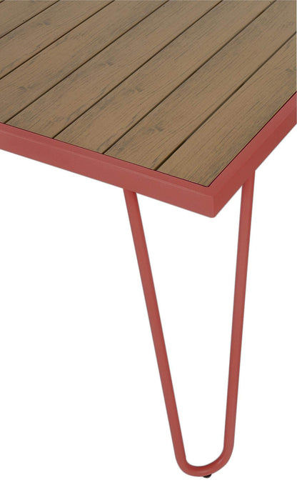 Novogratz Outdoor Dining Red 88192RNOEUK 1,524 (W) x 889 (D) x 711.2 (H) mm