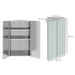 Kleankin Mirror Cabinet Stainless Steel Silver 270 x 780 mm