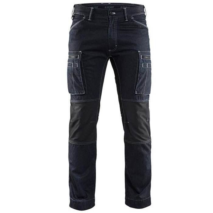 BLÅKLÄDER Trousers 14591142 Cottone, PA (Polyamide) Navy Blue, Black Size 36S