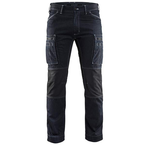 BLÅKLÄDER Trousers 14591142 Cottone, PA (Polyamide) Navy Blue, Black Size 42R