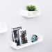 HOMCOM Set of 3 Floating Shelves White