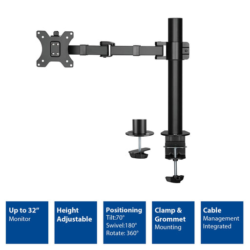 ACT Monitor Arm AC8325 Black