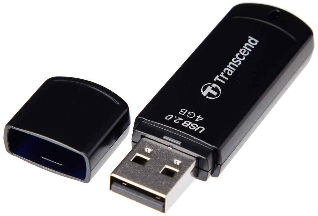 Transcend JetFlash 350 - USB flash drive - 4 GB - USB 2.0 - black