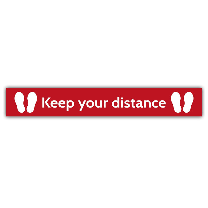 Trodat Floor Sticker Keep your distance Vinyl 100 x 15 cm