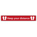 Trodat Floor Sticker Keep your distance Vinyl 100 x 15 cm